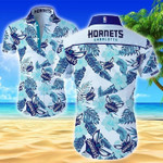 Nba Charlotte Hornets Hawaiian Shirt Summer Button Up Shirt For Men Beach Wear Short Sleeve Hawaii Shirt