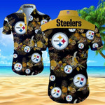 Nfl Pittsburgh Steelers Classic Premium Hawaiian Shirt Summer Button Up Shirt For Men Beach Wear Short Sleeve Hawaii Shirt