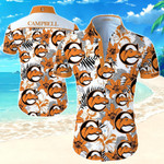 Campbell Fighting Camels Hawaiian Shirt Summer Button Up Shirt For Men Beach Wear Short Sleeve Hawaii Shirt