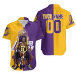 Lebron James On Throne Los Angles Lakers Legend 3D Personalized Hawaiian Shirt