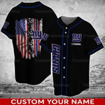 NFL New York Giants 3D Baseball Shirt - Baseball Jersey LF
