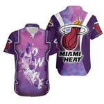 Dwyane Wade 3 Miami Heat Legend Vice Background For Fan Hawaiian Shirt