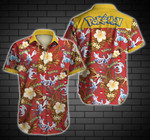 Tlmus Lugia Hawaii Shirt Summer Button Up Shirt For Men Beach Wear Short Sleeve Hawaii Shirt