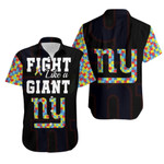 Fight like a New York Giants Autism Support Hawaiian Shirt