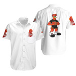 Miami Heat Basketball Classic Mascot Logo Gift For Heat Fans White Hawaiian Shirt