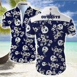 Nfl Dallas Cowboys Hawaiian Shirt Summer Button Up Shirt For Men Beach Wear Short Sleeve Hawaii Shirt