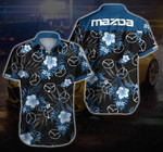 Tlmus Mazda Hawaii Shirt Summer Button Up Shirt For Men Beach Wear Short Sleeve Hawaii Shirt