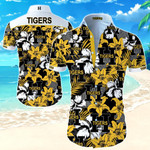 Hamilton Tigers Hawaiian Shirt Summer Button Up Shirt For Men Beach Wear Short Sleeve Hawaii Shirt