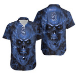 San Diego Padres MLB fan skull Hawaiian Shirt