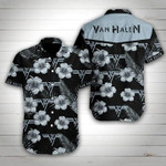 Van Halen Hawaiian Shirt Summer Button Up Shirt For Men Beach Wear Short Sleeve Hawaii Shirt