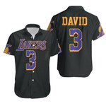 Lakers Anthony Davis 2020-21 Earned Edition Black Hawaiian Shirt