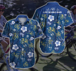 Cycling Hawaii Shirt Ver2 Summer Button Up Shirt For Men Beach Wear Short Sleeve Hawaii Shirt