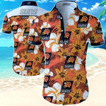 Nbaphoenix Suns Hawaiian Shirt Summer Button Up Shirt For Men Beach Wear Short Sleeve Hawaii Shirt