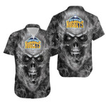 Denver Nuggets Nba Fan Skull Hawaiian Shirt