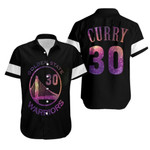 Warriors Stephen Curry Iridescent Black Jersey Hawaiian Shirt