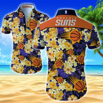Phoenix Suns Hawaiian Shirt Summer Button Up Shirt For Men Beach Wear Short Sleeve Hawaii Shirt
