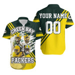 Green Bay Packers Aaron Rodgers 12 Jimmy Graham 80 Aaron Jones 33 Davante Adams 17 For Fans Personalized Hawaiian Shirt