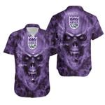 Sacramento Kings NBA fan skull Hawaiian Shirt