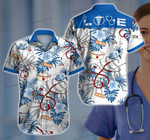 Nurse V1 Hawaii 3d Shirt Summer Button Up Shirt For Men Beach Wear Short Sleeve Hawaii Shirt