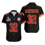 Kansas City Chiefs Tyrann Mathieu 32 NFL Black Jersey Inspired Hawaiian Shirt