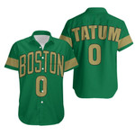 Jayson Tatum Boston Celtics 2020 Finished City Edition Kelly Green Jersey Hawaiian Shirt