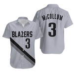 Blazers Cj Mccollum 2020-21 Earned Edition Gray Jersey Inspired Hawaiian Shirt