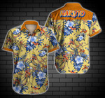 Tlmus-naruto Hawaii Shirt Summer Button Up Shirt For Men Beach Wear Short Sleeve Hawaii Shirt