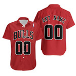 Personalized Chicago Bulls Any Name 00 2021 Red Team Jersey Inspired Style Hawaiian Shirt