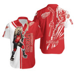 Detroit Red Wings And Zombie For Fan Hawaiian Shirt