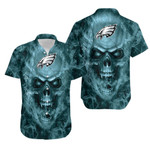Philadelphia Eagles nfl fan skull Hawaiian Shirt