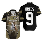 New Orleans Saints Drew Brees Background Hawaiian Shirt