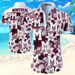 Montreal Maroons Hawaiian Shirt Summer Button Up Shirt For Men Beach Wear Short Sleeve Hawaii Shirt