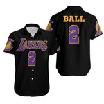 02 Lonzo Ball Lakers Jersey Inspired Style Hawaiian Shirt