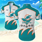 Nfl Miami Dolphins Hawaiian Shirt Tropical Shirt Mens Flora Summer Button Up Shirt For Men Beach Wear Short Sleeve Hawaii Shirt