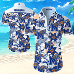 Memphis Tigers Hawaiian Shirt Summer Button Up Shirt For Men Beach Wear Short Sleeve Hawaii Shirt