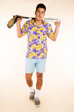 Yelleaux Hibiscus | LSU Hawaiian Shirt