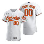 Men's Baltimore Orioles Custom White 2020 Stitched Flex Base MLB Jersey