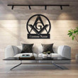  Personalized Name Masonic Monogram Personalized Metal Sign