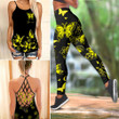  Customized name Butterfly All Over Printed Combo Camisole tank + Legging NTN1600