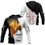 Faith Over Fear Jesus 3D All Over Printed Shirts For Men and Women - Amaze Style™-Apparel