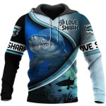 Love Shark 3D All Over Printed Shirts For Men and Women TT072052