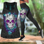 Skull Country Girl tanktop & legging camo hunting outfit for women PL250306