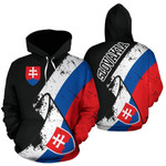 Slovakia Special Grunge Flag Zipper Hoodie - Amaze Style™-Apparel