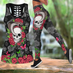 Snake Love Skull 3d all over printed tanktop & legging outfit for women QB05312003