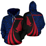 New Zealand Maori Silver Fern Zip - Up Hoodie Flag PL145 - Amaze Style™-Apparel