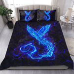 Royal Blue Phoenix Rising Quilt Bedding Set by SUN AM280521S - Amaze Style™-Quilt