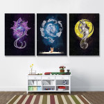 Eevee Starry Collection 3 Piece Canvas