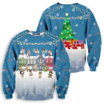 Fly High Christmas Unisex Wool Sweater