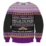 Monica Happy Hanukkah Unisex Wool Sweater