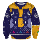 Mad Titan Christmas Unisex Wool Sweater
